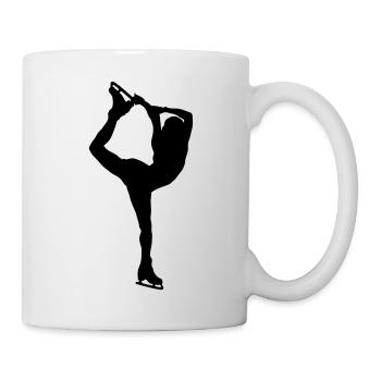 Schlittschuh laufen - Tasse - Weiß - Rechts