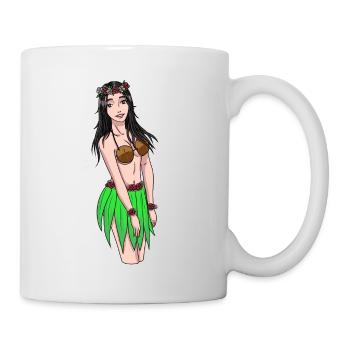 Hawaiian Mädchen Fantasy Erotic Urlaub Strand sex - Tasse - Weiß - Rechts