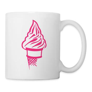 glace ice cream cornet 18 - Mug blanc - blanc - Droite