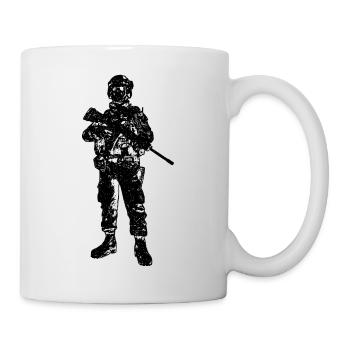 Soldat Infanterie Panzer - Tasse - Weiß - Rechts