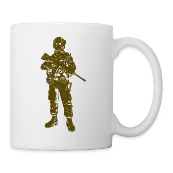 Soldat Infanterie Panzer - Tasse - Weiß - Rechts