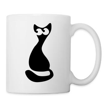 katze - Mug blanc - blanc - Droite