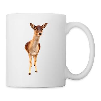Reh - Tasse - Weiß - Rechts