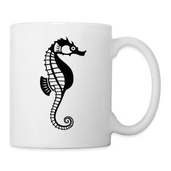 Seepferdchen - Tasse - Weiß - Rechts