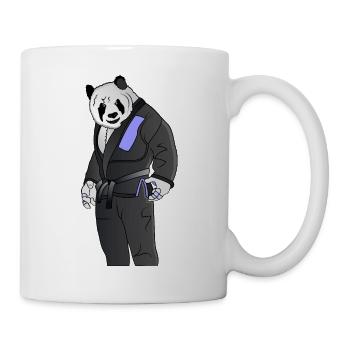 Karate Panda Judo Ju Jutsu Geschenk Gürtel Dan MMA - Tasse - Weiß - Rechts