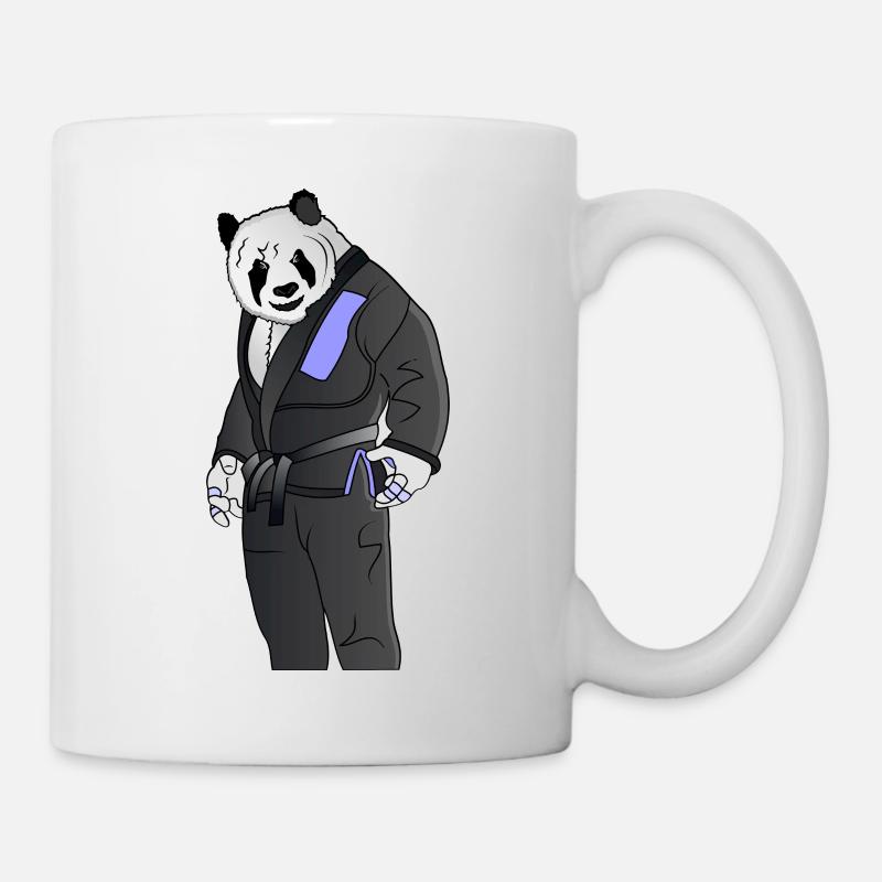 Karate Panda Judo Ju Jutsu Geschenk Gürtel Dan MMA - Tasse - Weiß