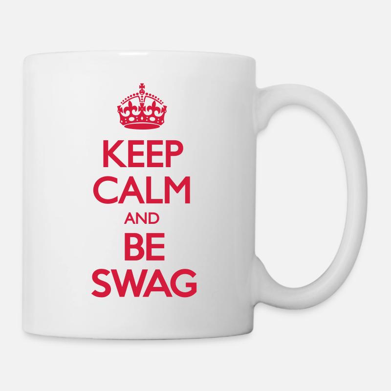 Keep Calm and Swag - Mug blanc - blanc