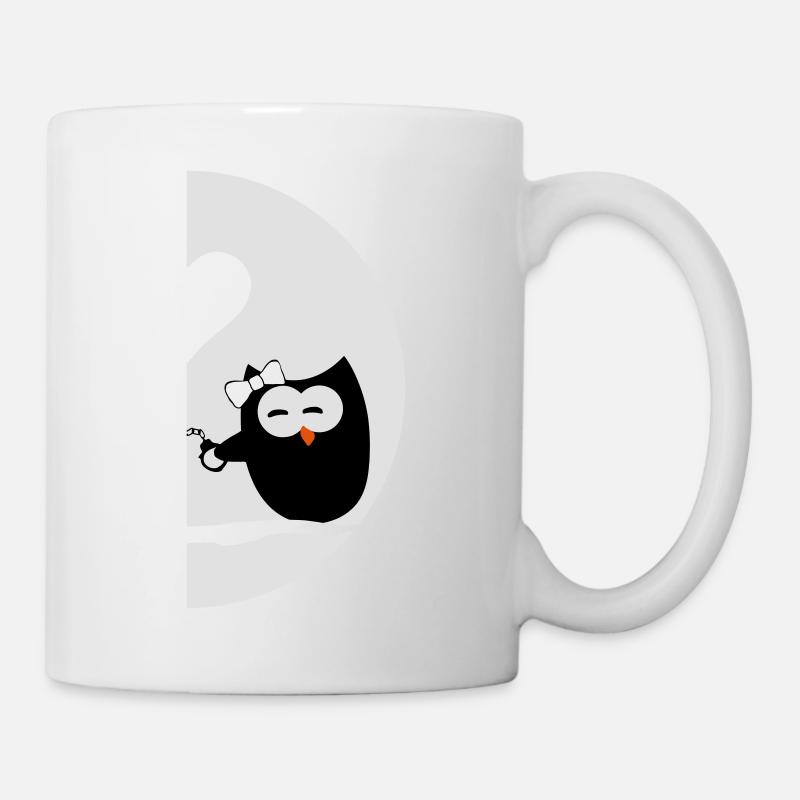 Owls left - Valentine's Day - Mug - white
