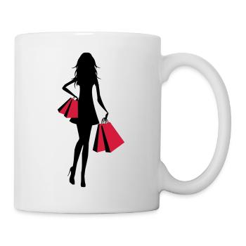 Shopping - Tasse - Weiß - Rechts