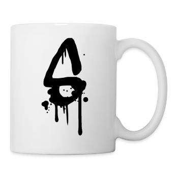 S graffiti drops Farbklex spray - Mug - white - Right