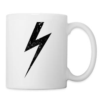 Vintage Blitz - Tasse - Weiß - Rechts