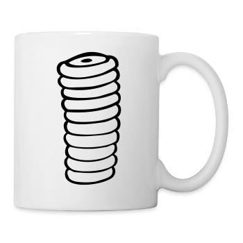 baumkuchen spit cake - Mug - white - Right