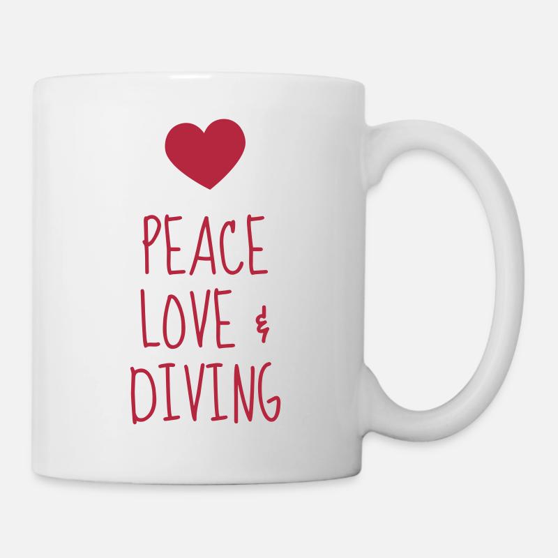Plongée Sous-Marine / Plongeur / Diver / Natation - Mug blanc - blanc