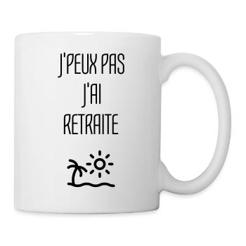 Retirement Retired Ruhestand Retraite Retraitée - Mug - white - Right