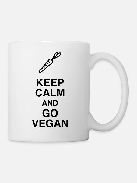 Vegetarier / Vegetarismus / Vegan / Vegetarierin - Tasse - Weiß