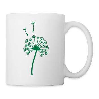Dandelion in your desired color - vector - Mug - white - Right