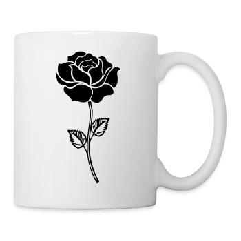 rose_black - Tasse - Weiß - Rechts