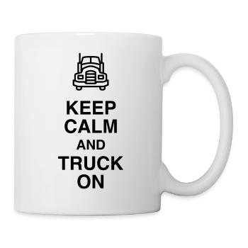 Trucker LKW Fahrer Routier Truck Camion Transport - Mug - white - Right