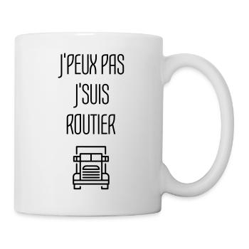 Trucker LKW Fahrer Routier Truck Camion Transport - Mug - white - Right