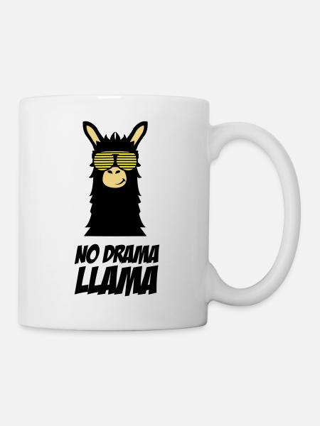 drama_llama_002 - Tasse - Weiß