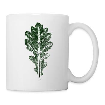 Feuille de chêne / FEUILLE / CHÊNE Nature et Forêt - Mug blanc - blanc - Droite