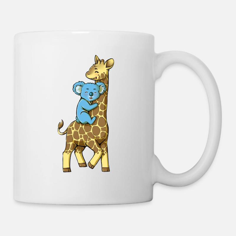 Girafe et Koala - Meilleurs amis - Mug blanc - blanc