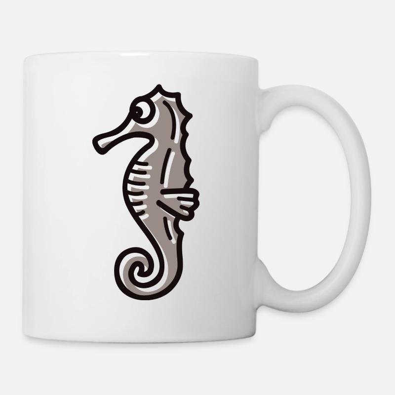 Seepferd - Tasse - Weiß