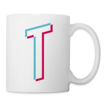 T - letter T - Mug - white - Right