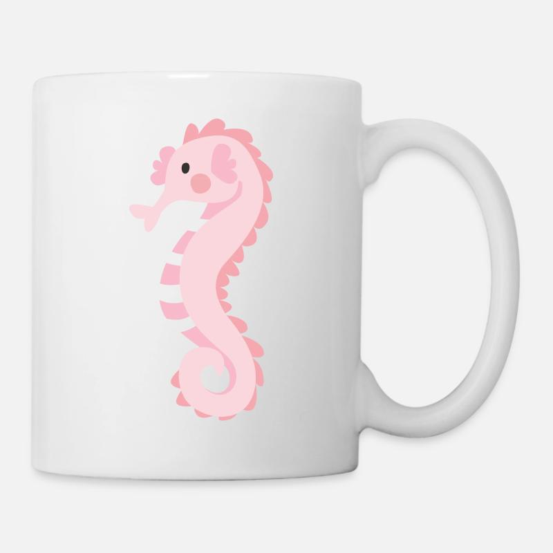 Seepferdchen - Tasse - Weiß