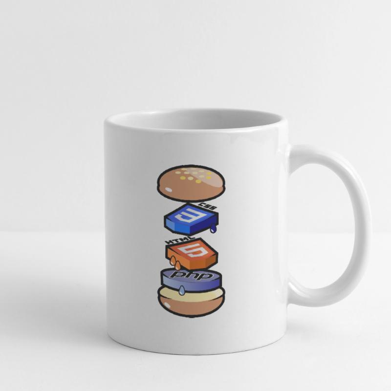 Programmeur informatique en Html, Css et Php Mug blanc