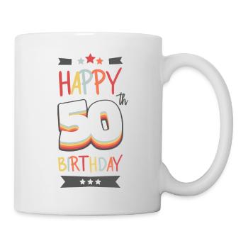 Happy 50 th birthday - Mug - white - Right