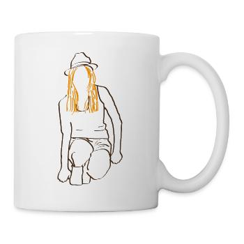 petanque femme NOIR ROUSSE - Mug blanc - blanc - Droite