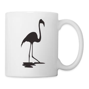 Flamant rose - Mug blanc - blanc - Droite