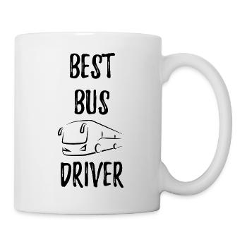 Bus Busfahrer Schulbus Autobus - Tasse - Weiß - Rechts