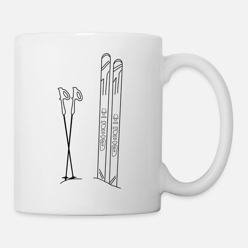 Berge Alpen Bergsteigen - Tasse - Weiß