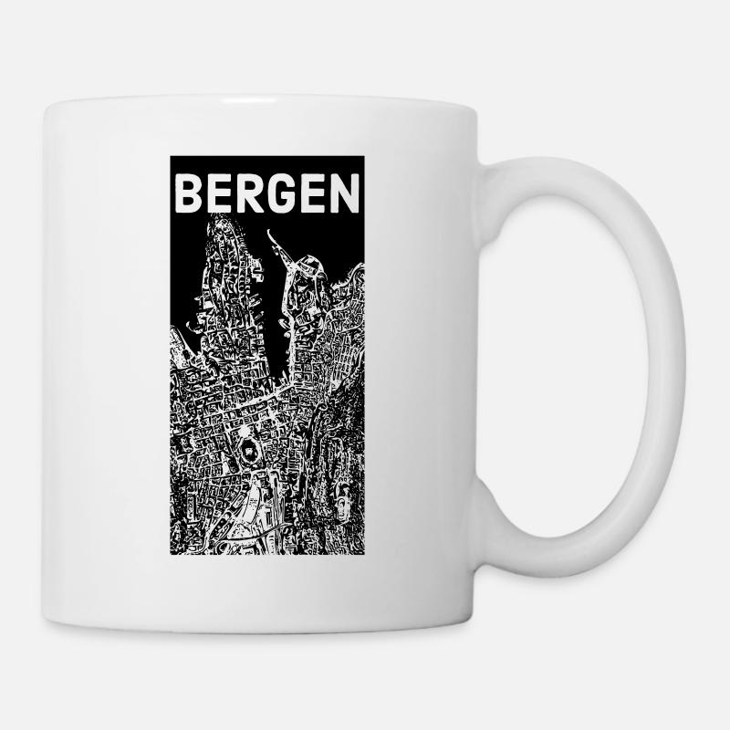 Bergen - Tasse - Weiß