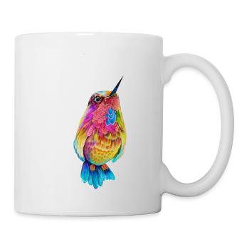 T-Shirt Kolibris - Tasse - Weiß - Rechts