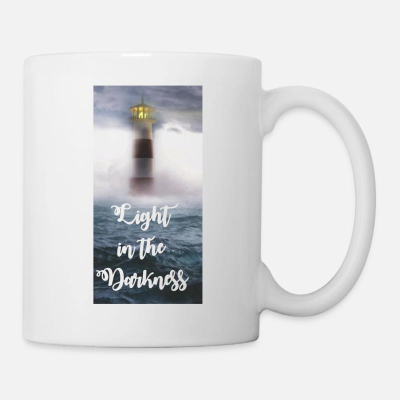 light in the darkness - Tasse - Weiß
