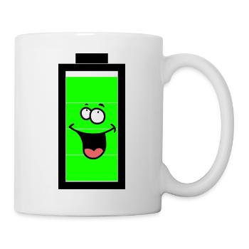 Battery Battery Power Energy Mobile Phone - Mug - white - Right