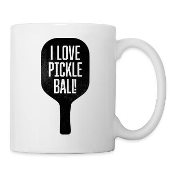 I Love Pickleball - Tasse - Weiß - Rechts