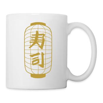 Laterne japanisch - Tasse - Weiß - Rechts