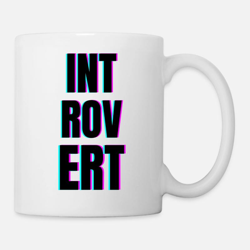 INTROVERT - Tasse - Weiß