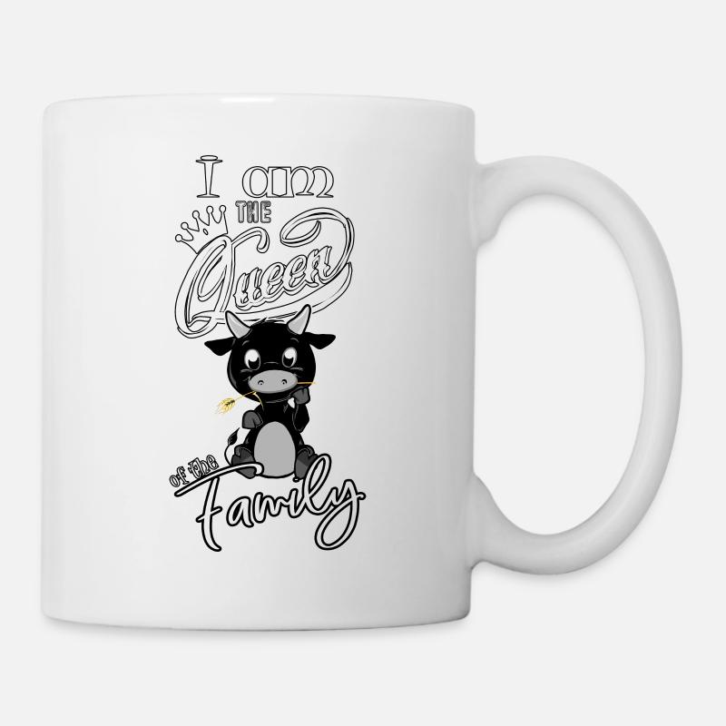Vache d'herens, eringer, ich bin die Königin... - Tasse - Weiß