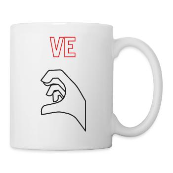 Pärchen Love Geschenk Valentinstag Partnerlook - Tasse - Weiß - Rechts