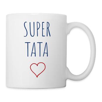 SUPER TATA - COEUR - Mug blanc - blanc - Droite