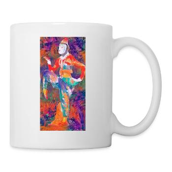 Asiatische Figur - Tasse - Weiß - Rechts