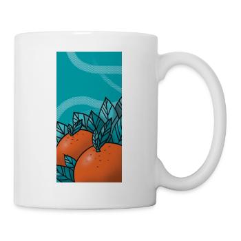 Orange Kiss - Tasse - Weiß - Rechts