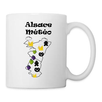 Alsace Météo - Mug blanc - blanc - Droite