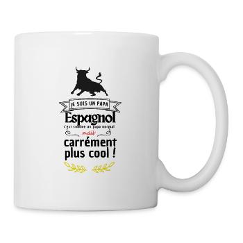 Papa espagnol fête des pères Espagne - Mug blanc - blanc - Droite