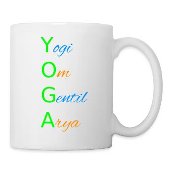 YOGA Yogi Om Gentil Arya - Des fondements du yoga - Mug blanc - blanc - Droite